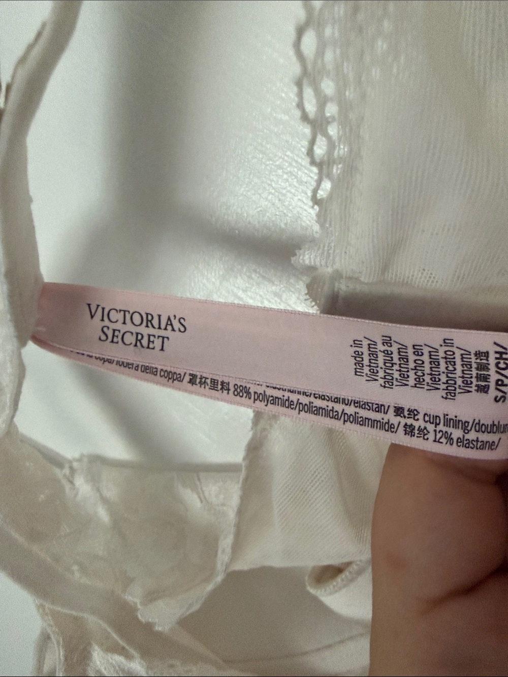 NWOT Victoria's Secret Ivory Lace-Trim Chemise - Picture 5 of 6